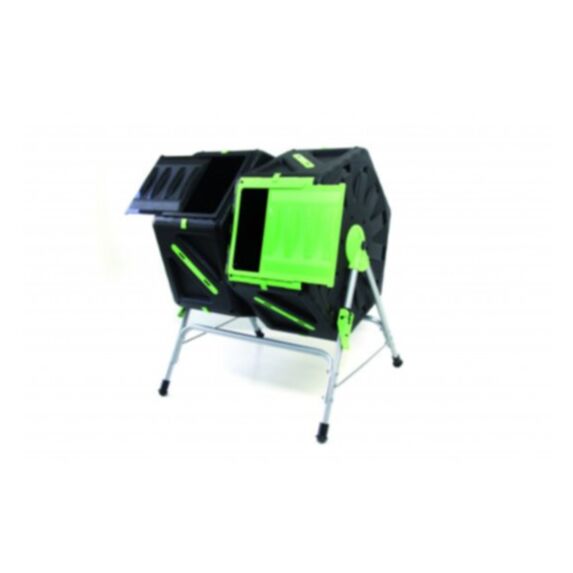 Composteur 2 bacs 65 x 60 x 82 cm noir - TEC HIT