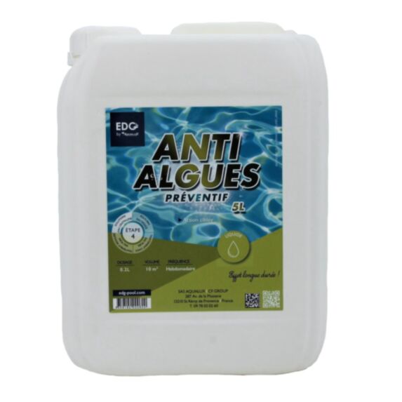 Liquide anti-algues préventif 5 L - EDG by AQUALUX