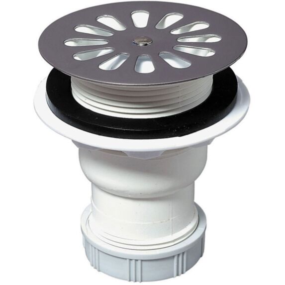 Bonde de douche pour receveur Ø 60 mm sortie verticale -WIRQUIN