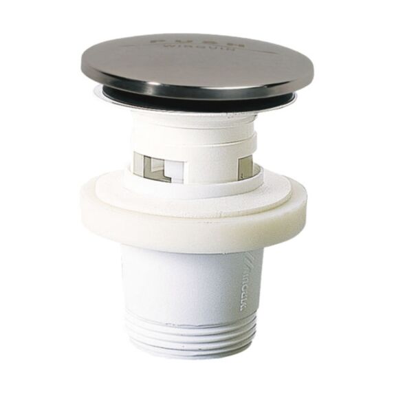 Bonde de lavabo quick-clac Ø65 mm + clapet laiton - WIRQUIN