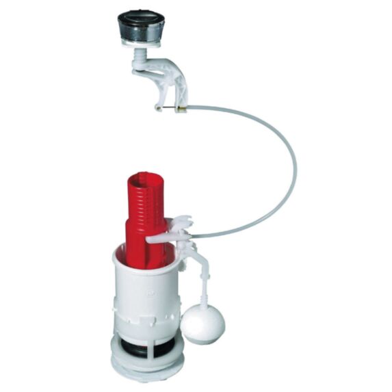 Mécanisme seul de WC double chasse d'eau à câble - WIRQUIN
