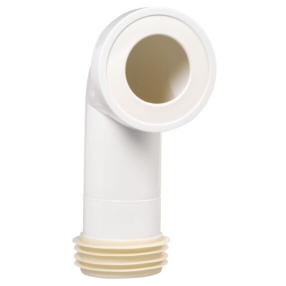 Pipe WC rigide coudée Pushfit Ø110 mm + piquage - WIRQUIN