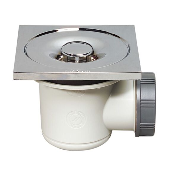 Bonde de douche tourbillon carré Ø60 mm - WIRQUIN