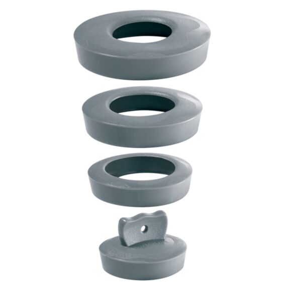 Bouchon 3 en 1 lavabo/bidet/baignoire gris - WIRQUIN
