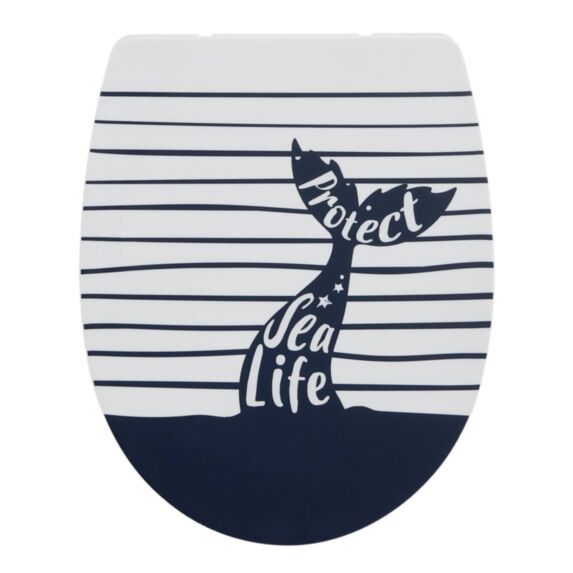 Abattant WC thermoplastique décoré Sea life - WIRQUIN