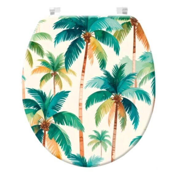 Abattant Bois motif tropical multicolore - WIRQUIN