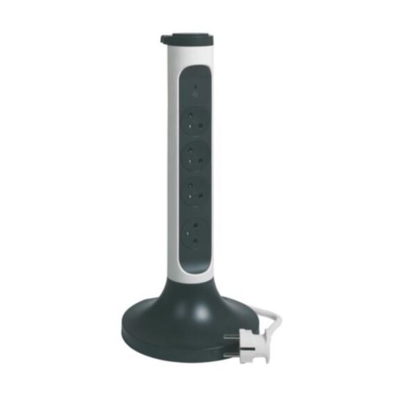 Rallonge multiprise verticale 4 prises 2m - LEGRAND