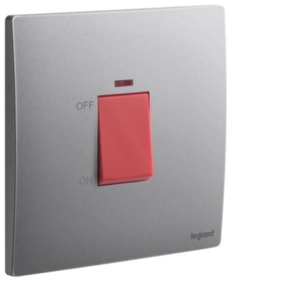 1G 1W 45A DP SW w/indicator Mallia noir - LEGRAND