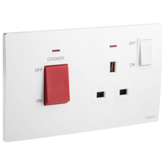 Unité de commande cuisinière 45A Mallia noir - LEGRAND
