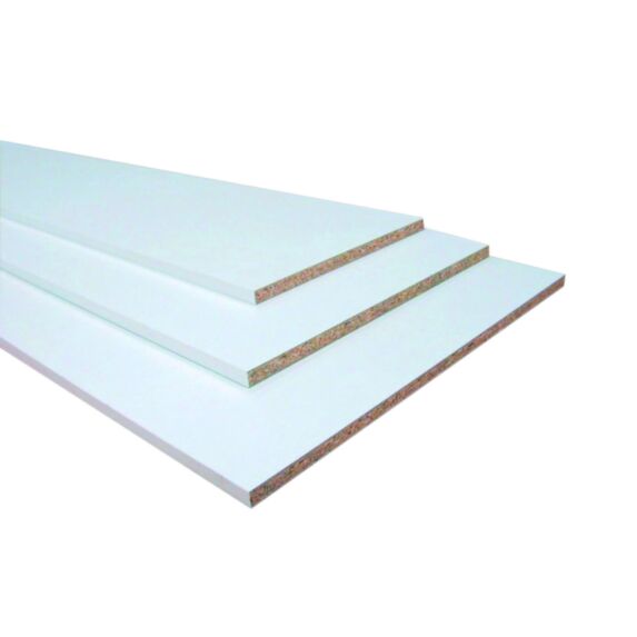 Tablette mélaminée blanc 2 chants 18 mm 2500 x 300 mm - SUPBOIS
