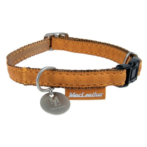 COLLIER REGL MC LEATHER JAUNE 20MM