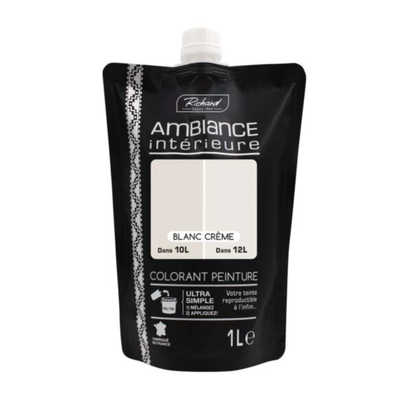 Colorant spécial peinture acrylique monodose 1L Blanc crème