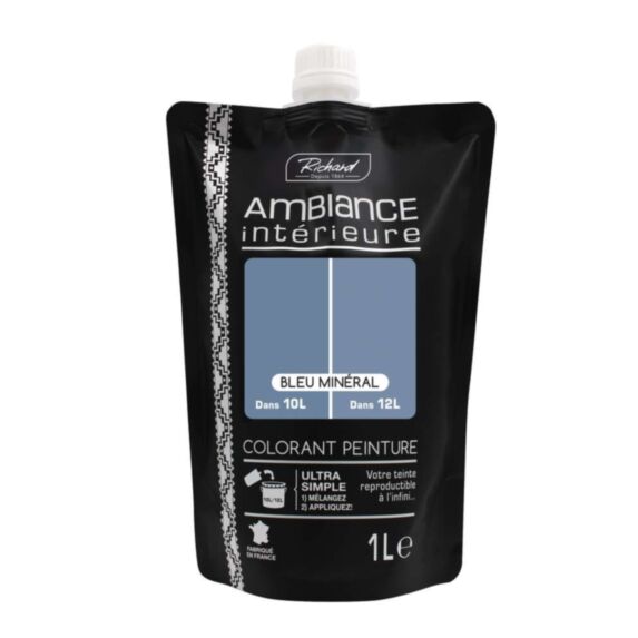 Colorant spécial peinture acrylique monodose 1L Bleu minéral