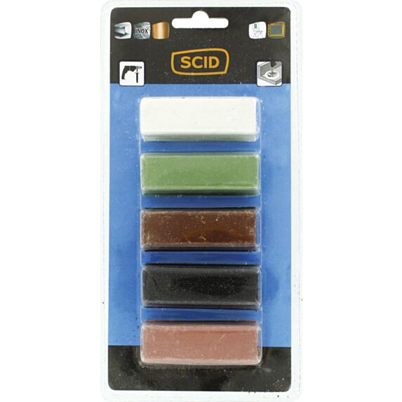 Assortiment 5 Pâtes à polir - SCID