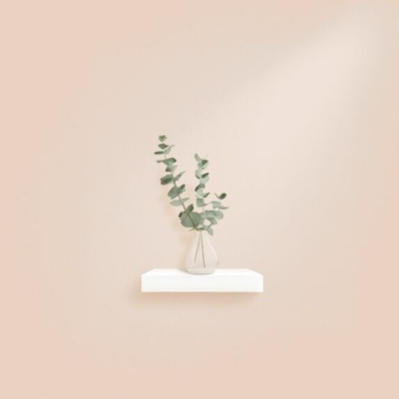 Étagère flottante MDF 25x22,8cm blanc - HOMEA