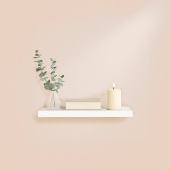 Étagère flottante MDF 75x22,8cm blanc - HOMEA