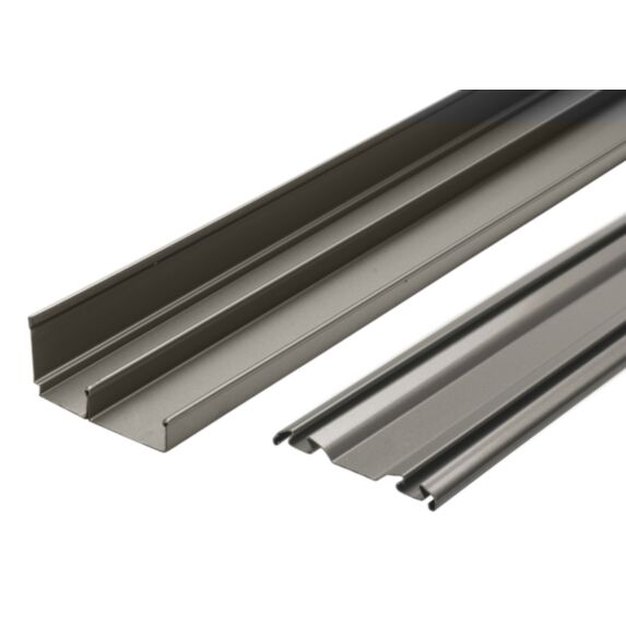 Rails gris pour système de porte coulissante - OPTIMUM