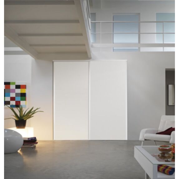 Pack 2 vantaux blanc veiné 2500 x 1800 mm  - OPTIMUM