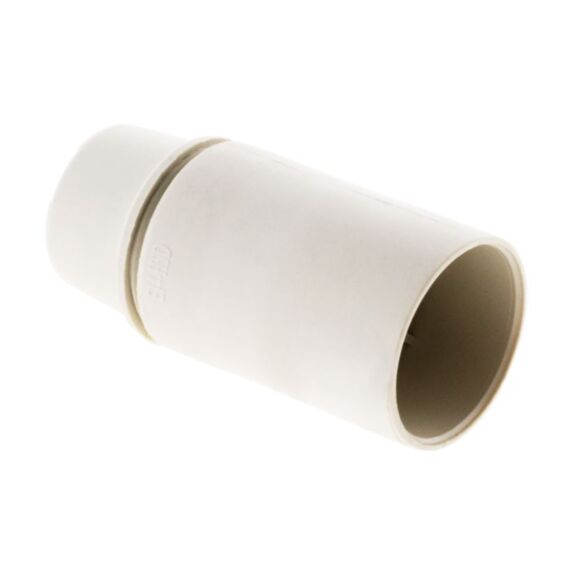 Douille E14 thermoplastique lisse blanc - ZENITECH