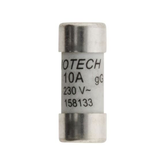 3 fusibles ceramique 10,3x 25,8 - 10a avec voyant - zenitech