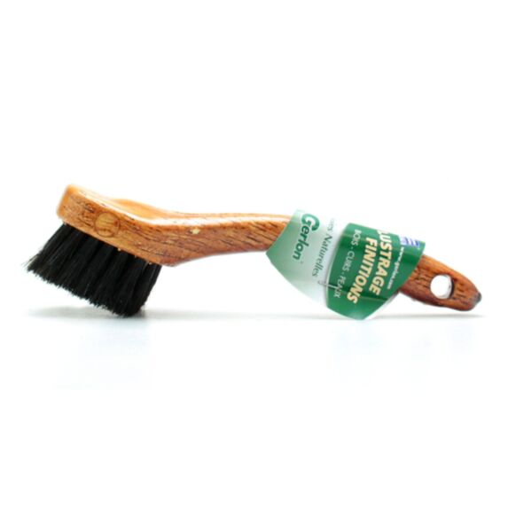 brosse circulaire à manche soie naturelle - GERLON