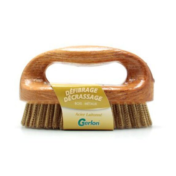 brosse elliptique acier laitonné - GERLON