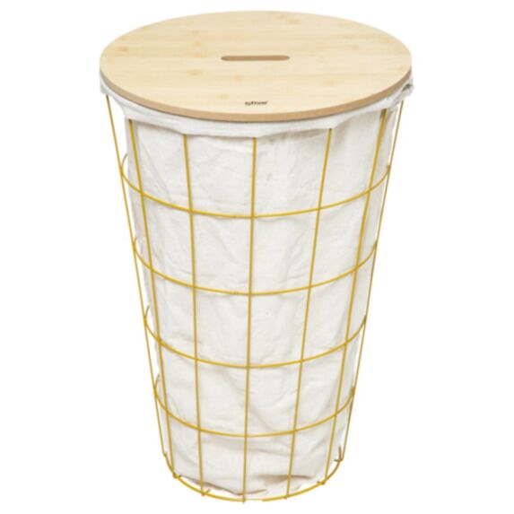 Panier à linge Modern jaune moutarde - FIVES
