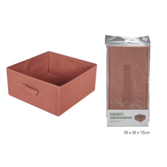 Cube de rangement pliable tomette 30 x 30 x 15 cm - KB8