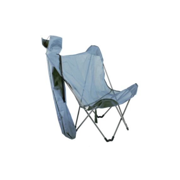 Chaise papillon bleue pliante / acier