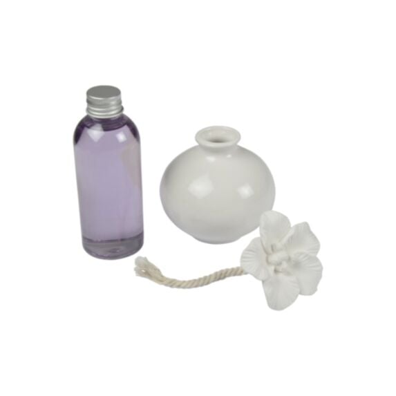 Coffret diffuseur et fleur céramique 100 mL Lavande - HOMEA