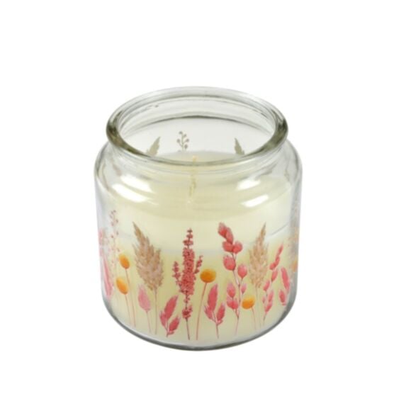 Bougie verrine Pure Harmonie Ø10 parfum romance florale - HOMEA