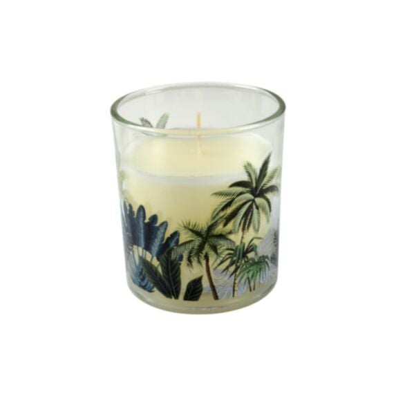 Bougie verrine Jardin d'Eden Ø9 parfum douceur exotique - HOMEA