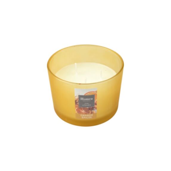 Bougie en pot Essentiel orange épicée Ø11 x H8 cm - HOMEA