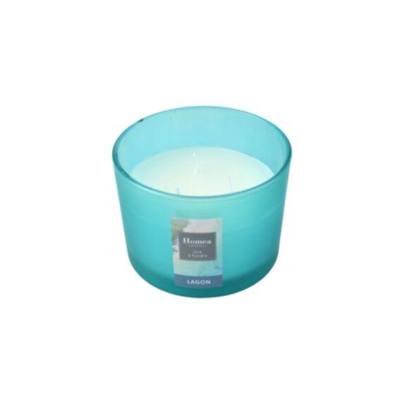 Bougie en pot Essentiel lagon Ø11 x H8 cm - HOMEA