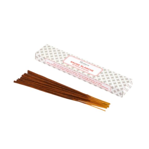 Set de 20 batonnets d'encens parfum Sauge blanche - HOMEA