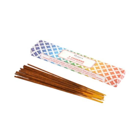 Set de 20 batonnets d'encens parfum 7 chakras - HOMEA