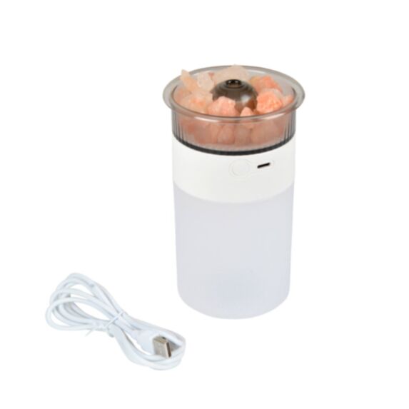 Diffuseur d'arômes pierre de sel Himalaya 250 mL avec 7 couleurs LED - HOMEA