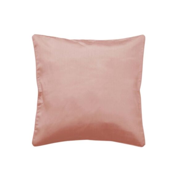 Housse de coussin Shana unie rose poudré - D.D'INTERIEUR