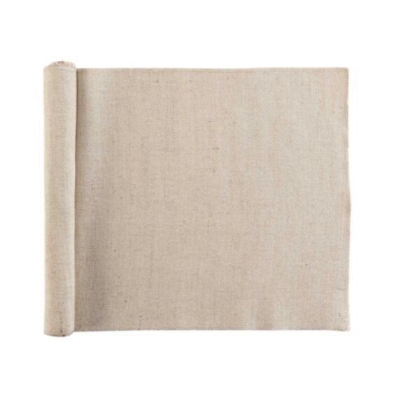 Chemin de table 35 x 140 cm jute/polycoton Tessi - D.D'INTERIEUR