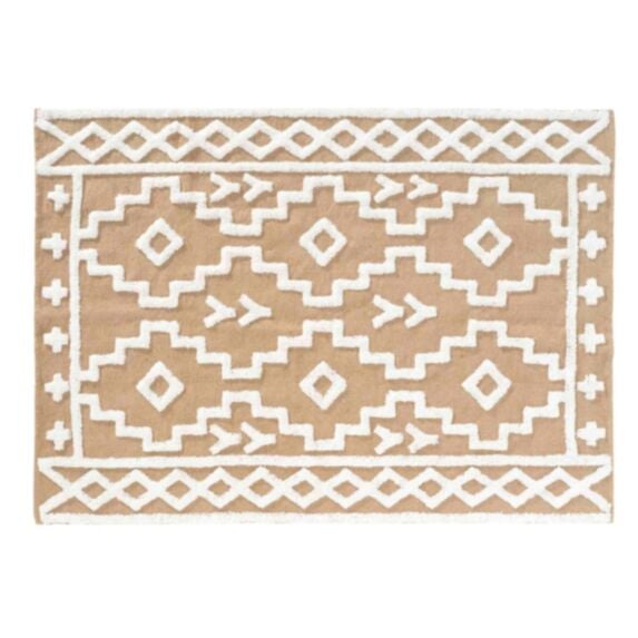 Tapis Medine tissé 120 x 170 cm jute/coton -  D.D'INTERIEUR