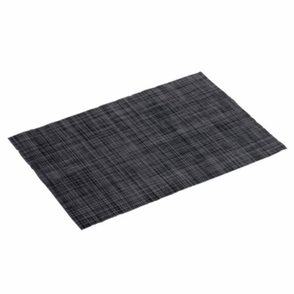Set de table Punto PVC 30x45cm noir - DOUCEUR D'INTERIEUR