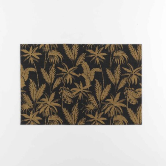 Set de table 28,5x43,5cm métallisée feuillor noir - DOUCEUR D'INTERIEUR