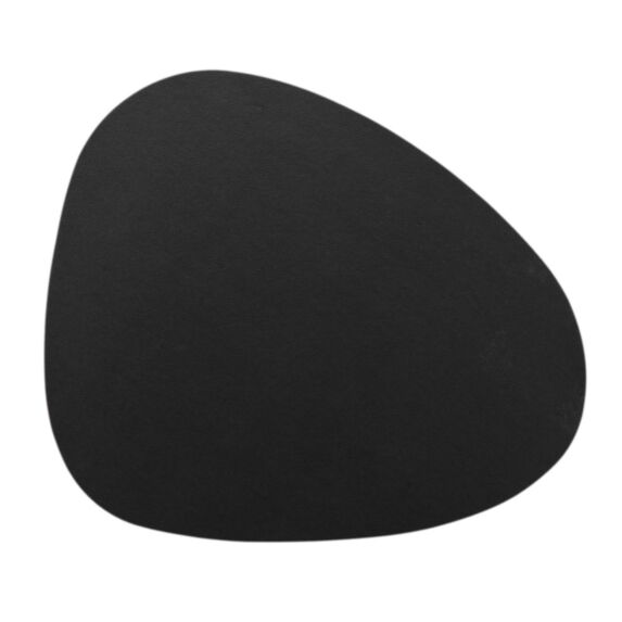 Set de table 37 x 45 cm imitation cuir Galita noir - D.D'INTERIEUR