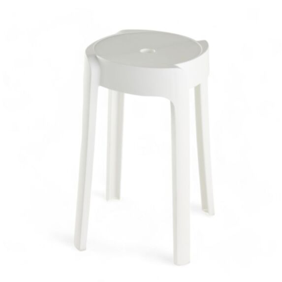 Tabouret d'appoint Ø30 x H45 cm blanc - UTILITY