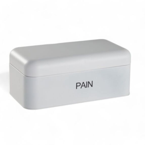 Boîte à pain 30,5 x 18 x 16 cm métal blanche - UTILITY