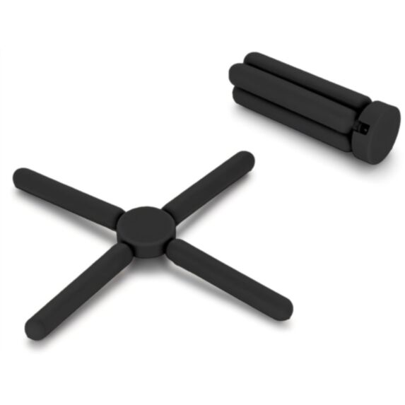 Dessous de plat compact silicone noir - UTILITY