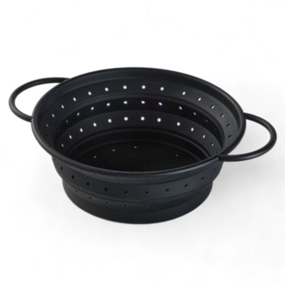 Passoire rétractable silicone noir - UTILITY
