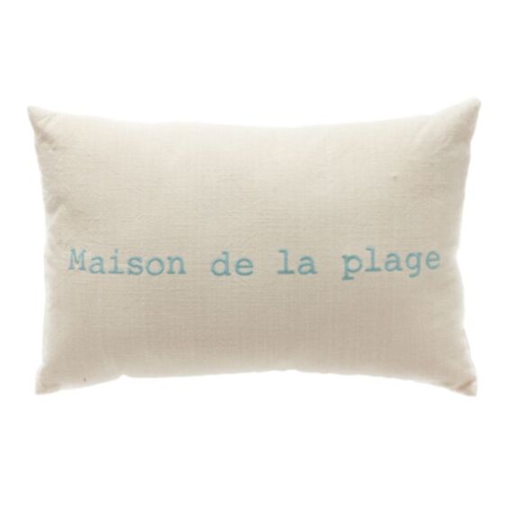 Coussin Sea Side 60 x 40 cm coton lavé assortiment - MAISON LEFEBVRE