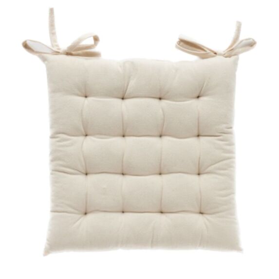 Assise de chaise matelassée Sea Side 40 x 40 cm coton lavé - MAISON LEFEBVRE