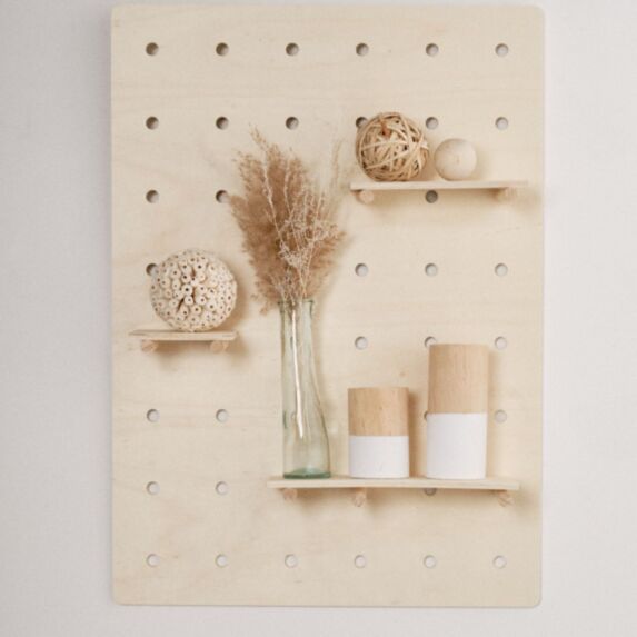 Organisateur mural modulable Simplicity 50 x 70 cm bois naturel - LA FACTORY